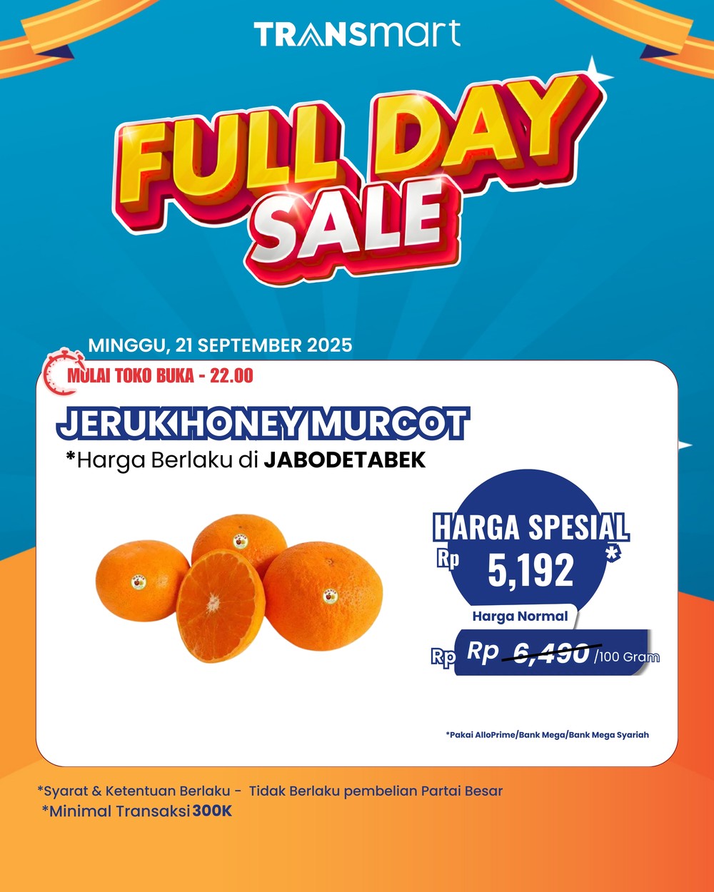 Serbu! Diskon Gila-Gilaan Buah Segar di Transmart, Harga Jeruk & Pir Bikin Kantong Senang!