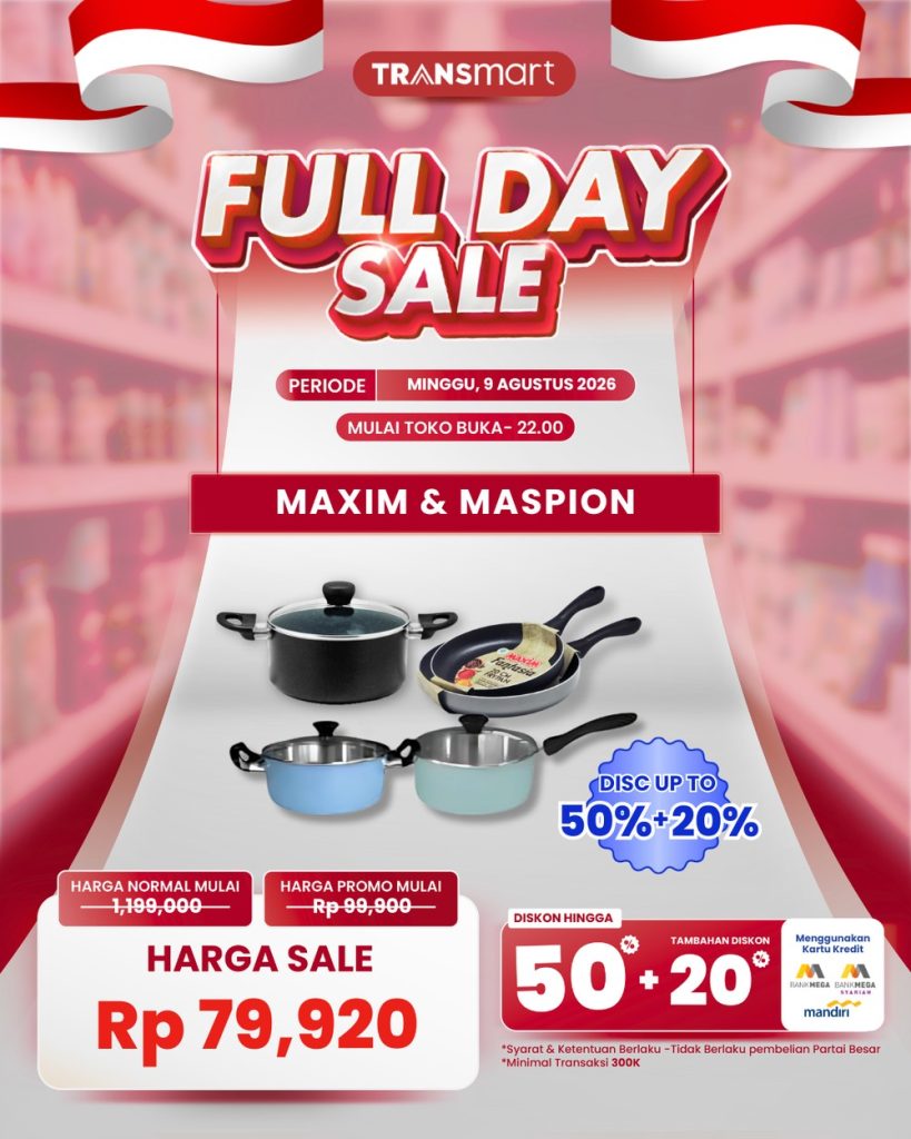 Rahasia Terbongkar! Set Panci Premium Jutaan Rupiah Cuma Rp 70 Ribuan di Transmart Full Day Sale: Jangan Sampai Ketinggalan Kesempatan Emas Ini!