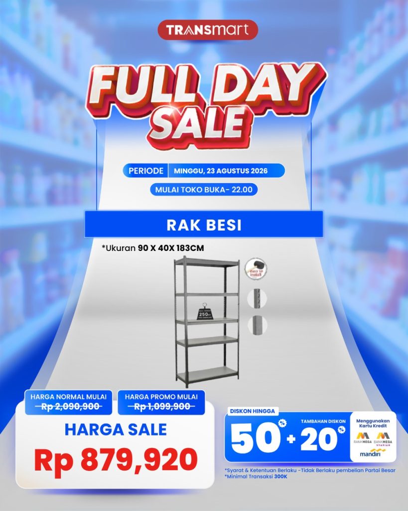 Kejutan Akhir Pekan! Rak Besi Multifungsi Idaman Kini Hanya Rp 800 Ribuan di Transmart, Hemat Jutaan Rupiah!