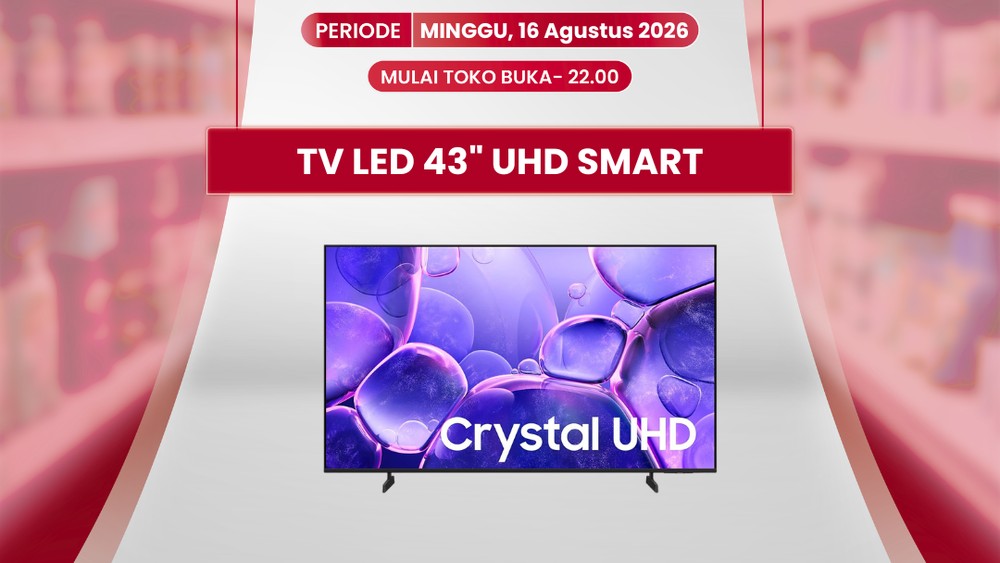 GEMPAR! Transmart Full Day Sale Bikin Harga Smart TV 43 Inci Anjlok Drastis: Simak Trik Jitu Hemat Jutaan Rupiah yang Cuma Berlaku Sehari!