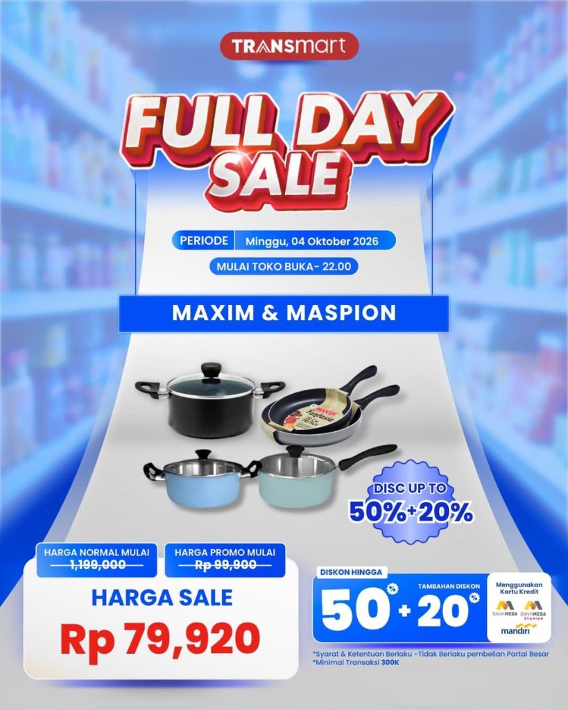 Diskon Gila Transmart: Panci Mulai 79 Ribu Diskon Gila Transmart: Panci Mulai 79 Ribu