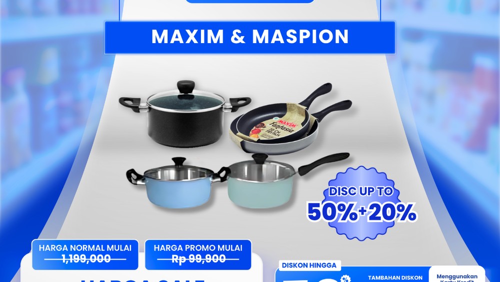 Panci Teflon Maxim Maspion Diskon Gila Transmart