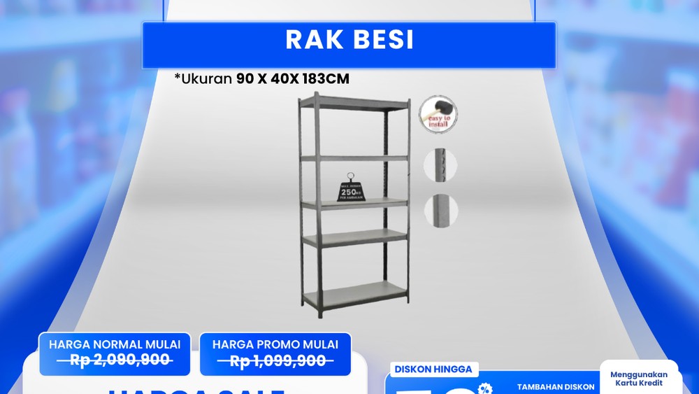 Diskon Rak Besi Transmart Gila Gilaan